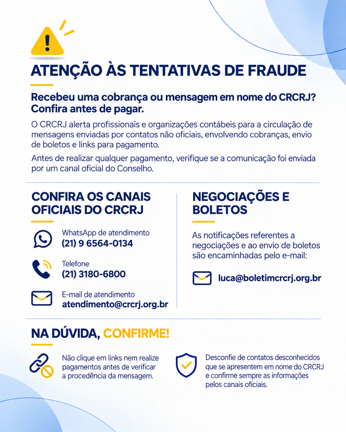 Comunicado CRCRJ